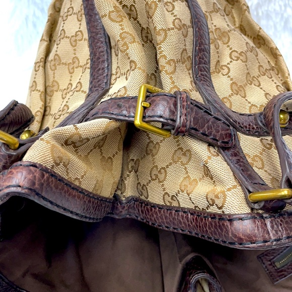 GUCCI GG WEB GUCCISIMA JOCKEY HOBO SPY BAG - Picture 9 of 15